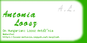 antonia loosz business card